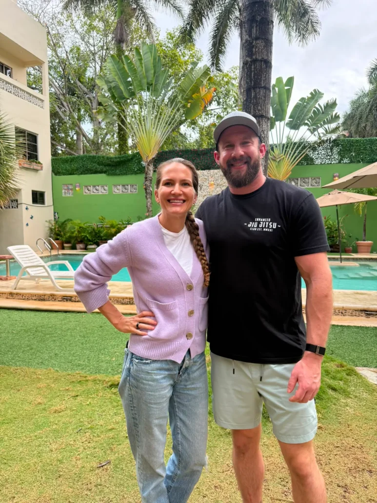 Mike Stratton with Talia Eisenberg, co-founder of Beond Ibogaine.